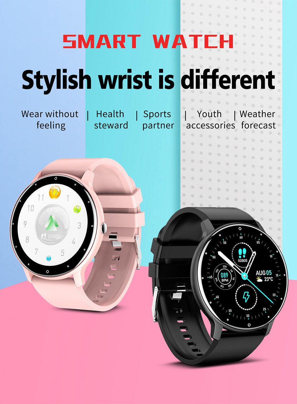 LIGE-reloj inteligente deportivo para hombre y mujer, nuevo accesorio de pulsera resistente al agua con seguimiento de actividad en tiempo Real, control del ritmo cardíaco, compatible con Android e IOS, 2023