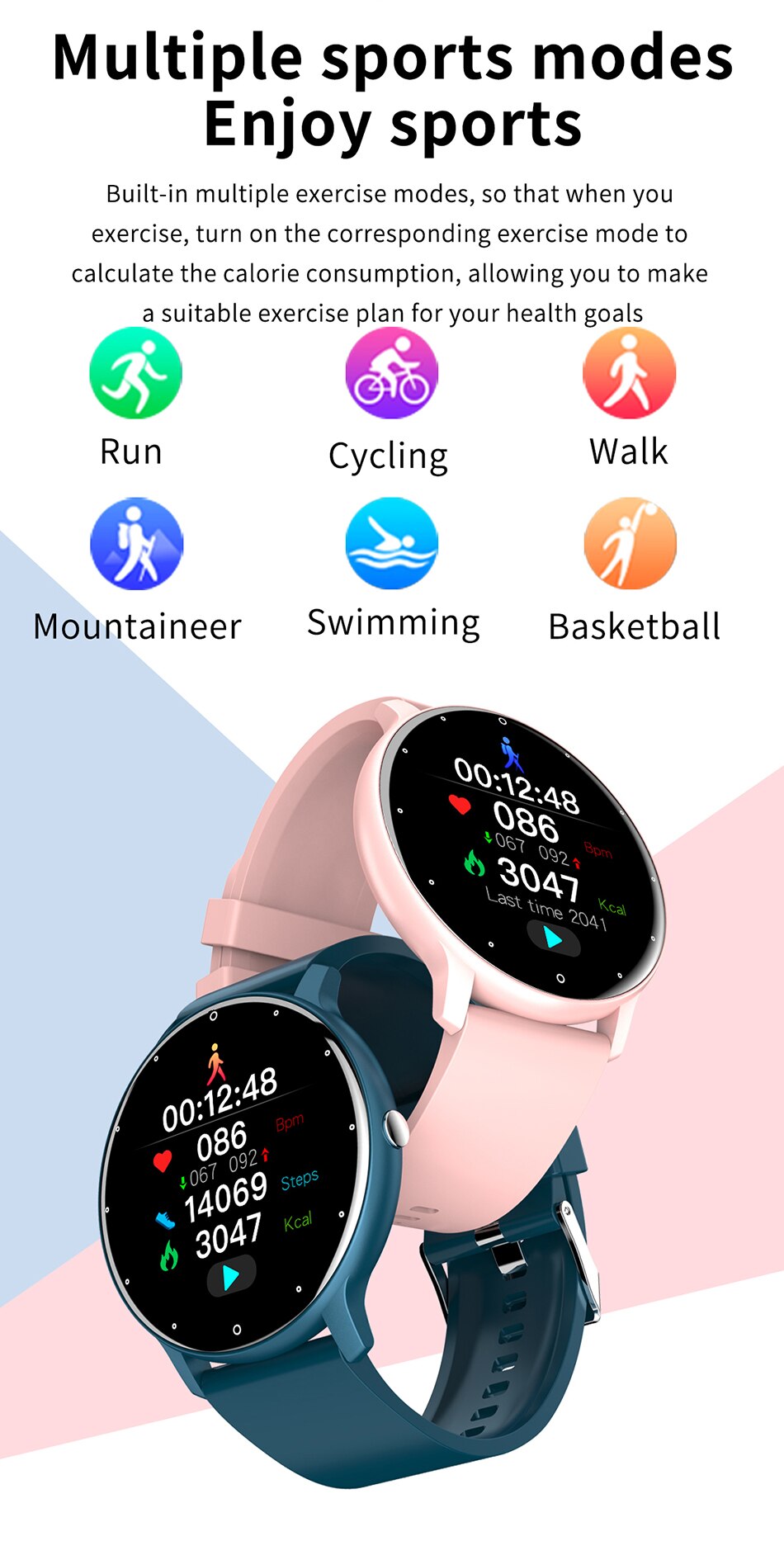 LIGE-reloj inteligente deportivo para hombre y mujer, nuevo accesorio de pulsera resistente al agua con seguimiento de actividad en tiempo Real, control del ritmo cardíaco, compatible con Android e IOS, 2023