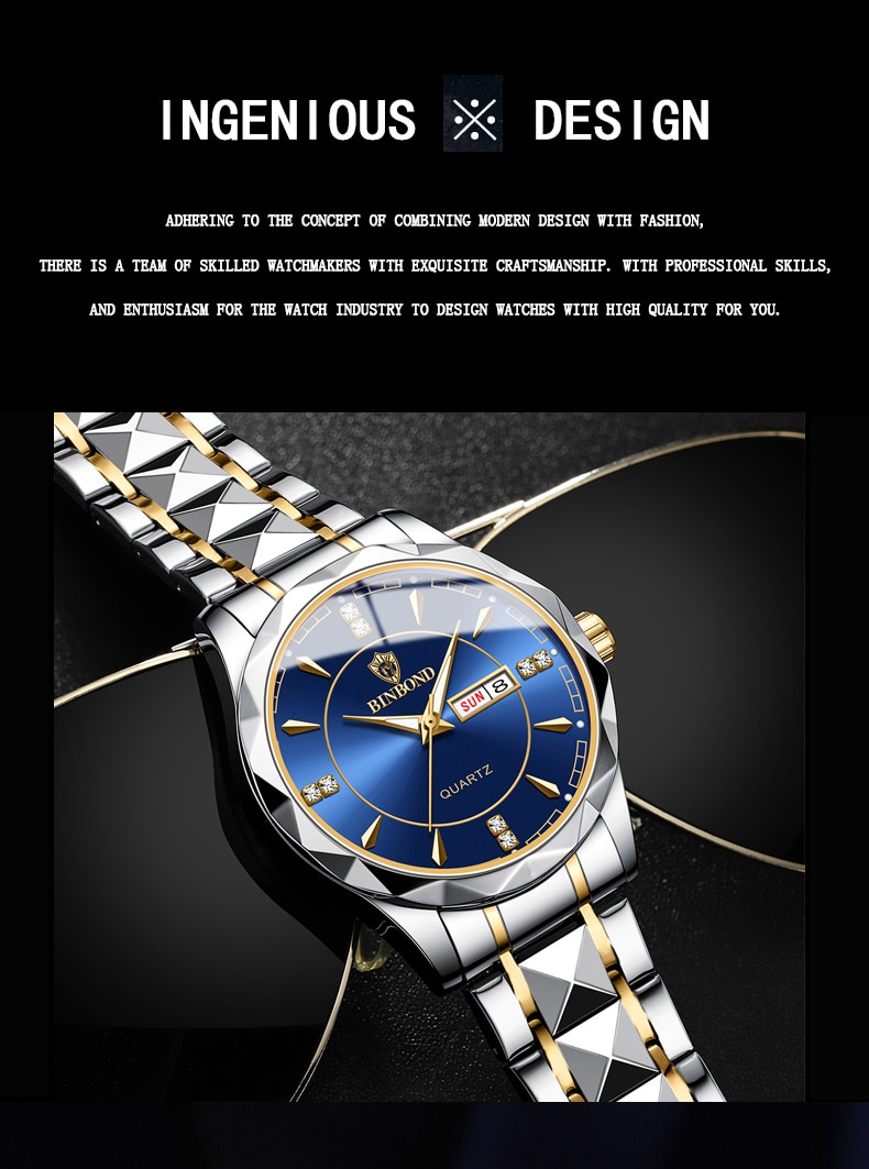 Reloj de cuarzo deportivo para hombre, cronógrafo ultrafino, resistente al agua, con correa de acero, estilo informal, 2023