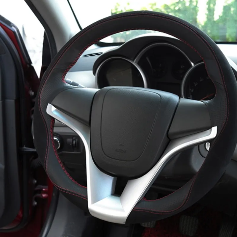 Cubierta de moldura para volante de coche, accesorios de decoración para Chevrolet Cruze Trax Tracker, 1 unidad, nuevo
