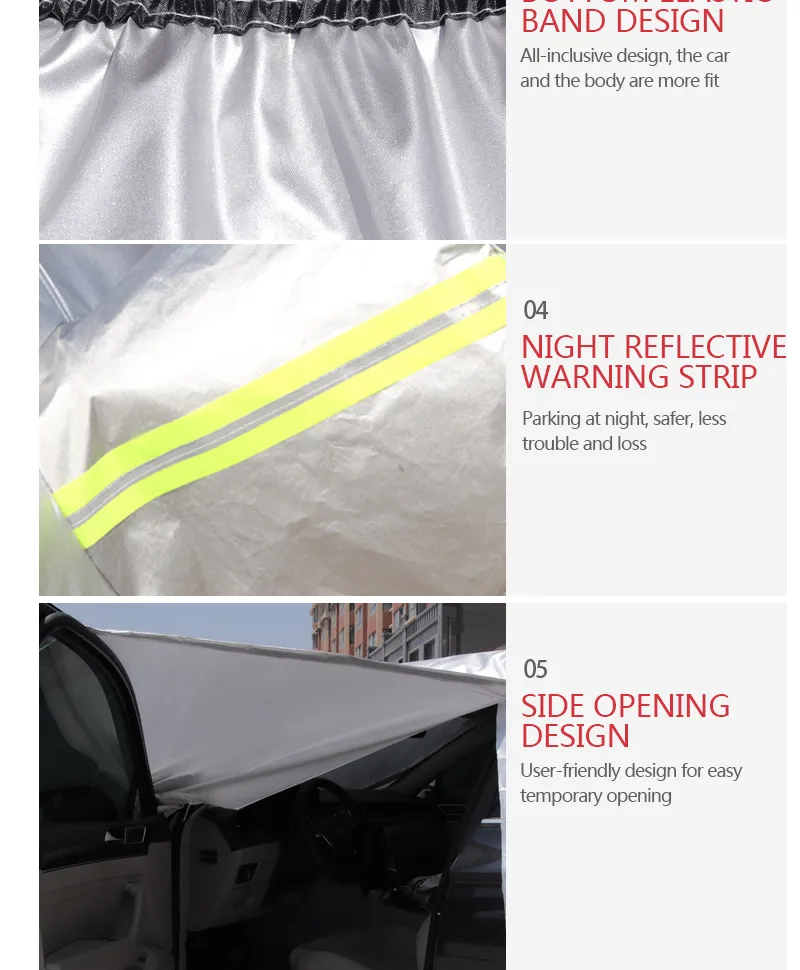 Parasol Exterior para coche, cubierta Universal para exteriores, impermeable, a prueba de polvo, Anti-UV, para las cuatro estaciones