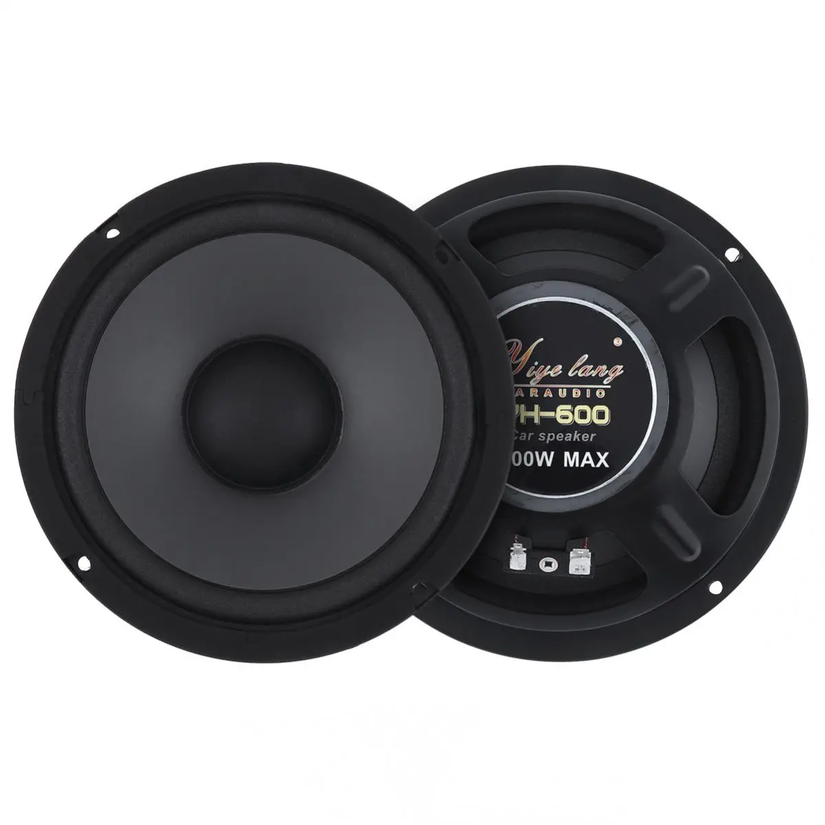 Altavoces de 6,5 pulgadas para coche, Subwoofer de 2 vías para puerta de vehículo, Audio estéreo, frecuencia de rango completo, 600W, 1 unidad