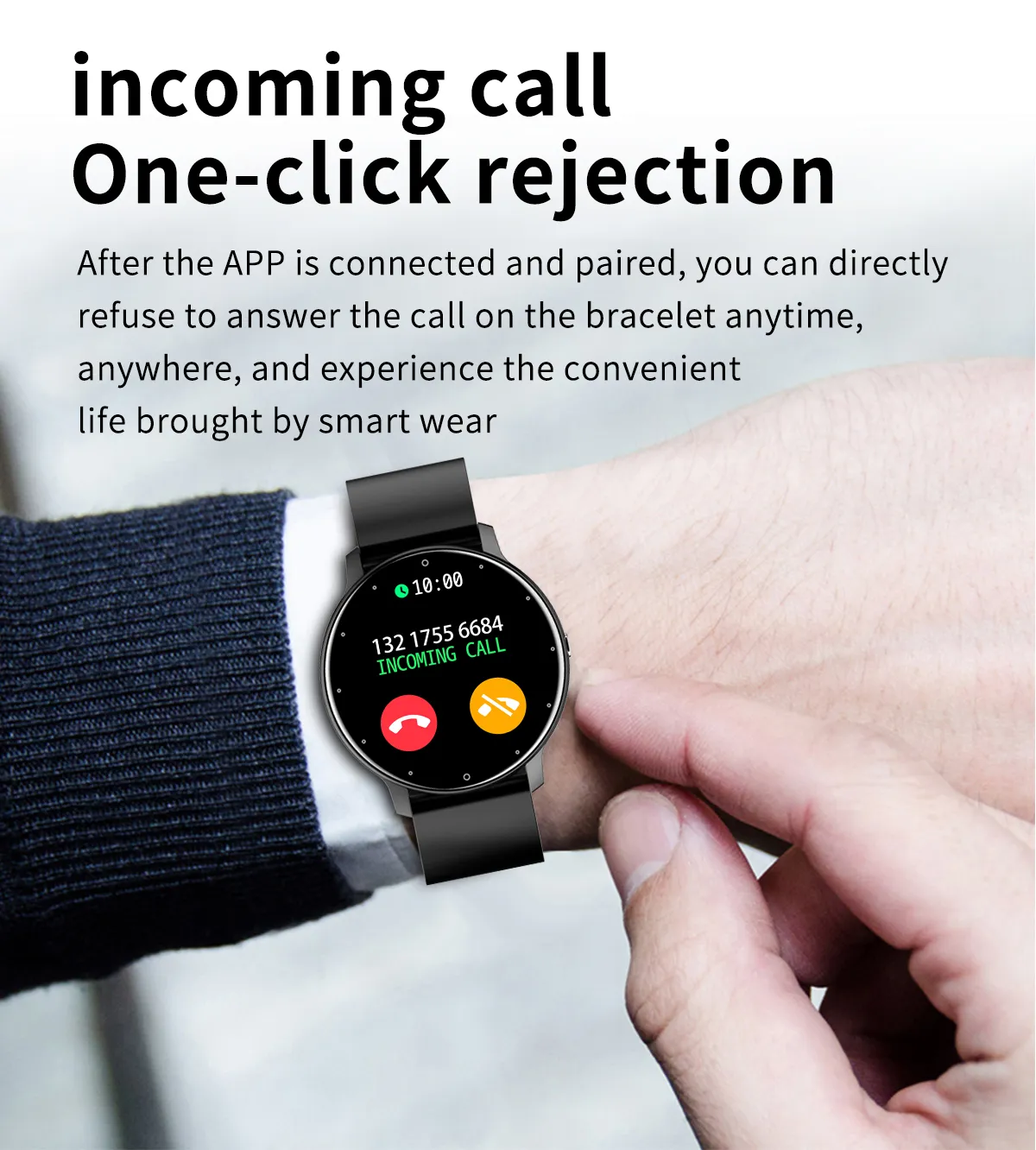 CanMixs reloj inteligente hombre accesorio de pulsera resistente al agua IP67 con pantalla completamente táctil Bluetooth reloj inteligente para hombre Android e ios 2022 reloj inteligente mujer