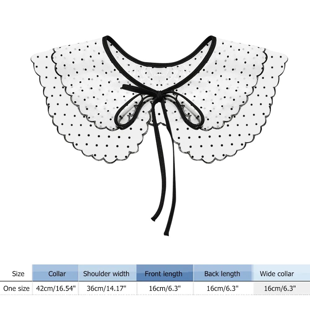 Blusa de cuello falso para mujer, cuello decorativo con cordones, Simple, novedad