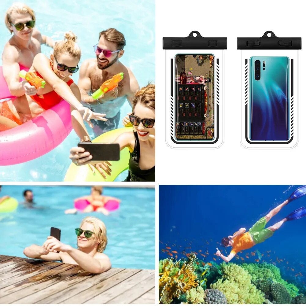 Funda de teléfono impermeable Universal IP68, bolsas de natación, bolsa a prueba de agua, funda PV para Xiaomi, Iphone, Samsung, Huawei