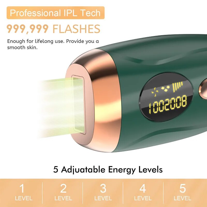 Depiladora láser indolora para todo el cuerpo, fotodepiladora permanente IPL, novedad de 2023