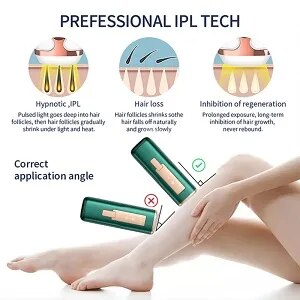 PAKISS Ice-Depilación IPL para hombres y mujeres, láser permanente para cara, pierna, brazo, espalda, todo el cuerpo, FY-B507