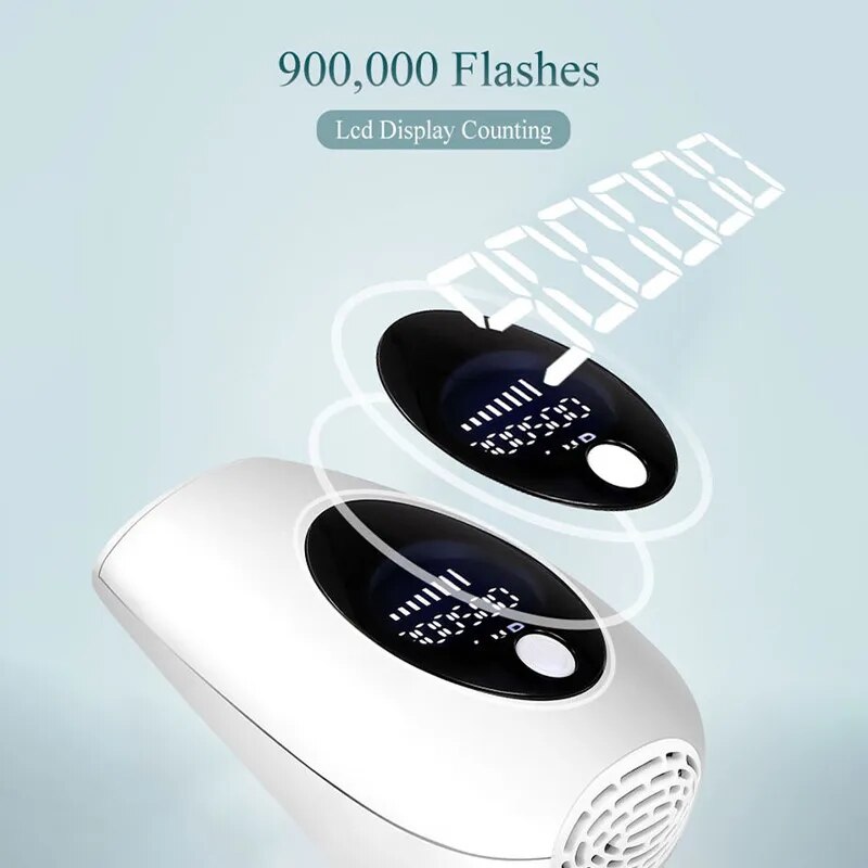 Depiladora láser permanente IPL, fotodepiladora corporal para Bikini, Depiladora eléctrica indolora, 900.000 Flashes