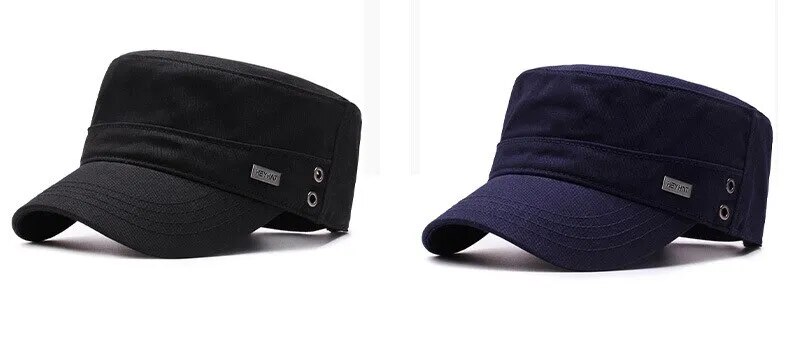 Sombrero de copa plano para hombre, gorra de béisbol con visera de algodón Simple, gorra informal, sombrilla de viaje, moda para las cuatro estaciones