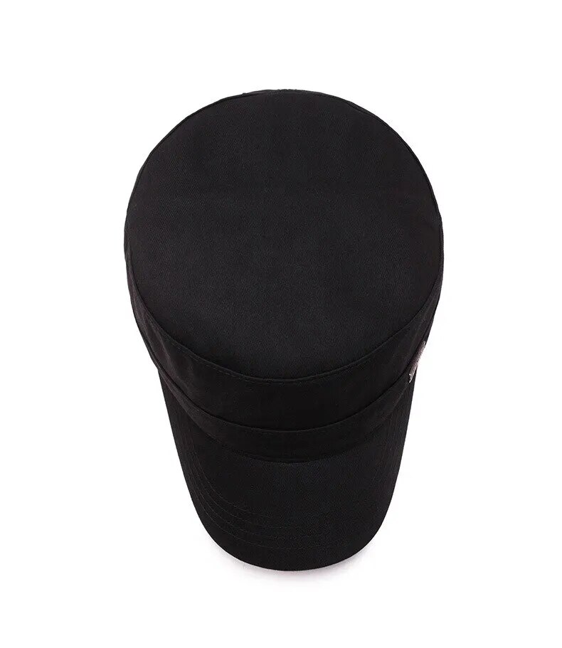 Sombrero de copa plano para hombre, gorra de béisbol con visera de algodón Simple, gorra informal, sombrilla de viaje, moda para las cuatro estaciones