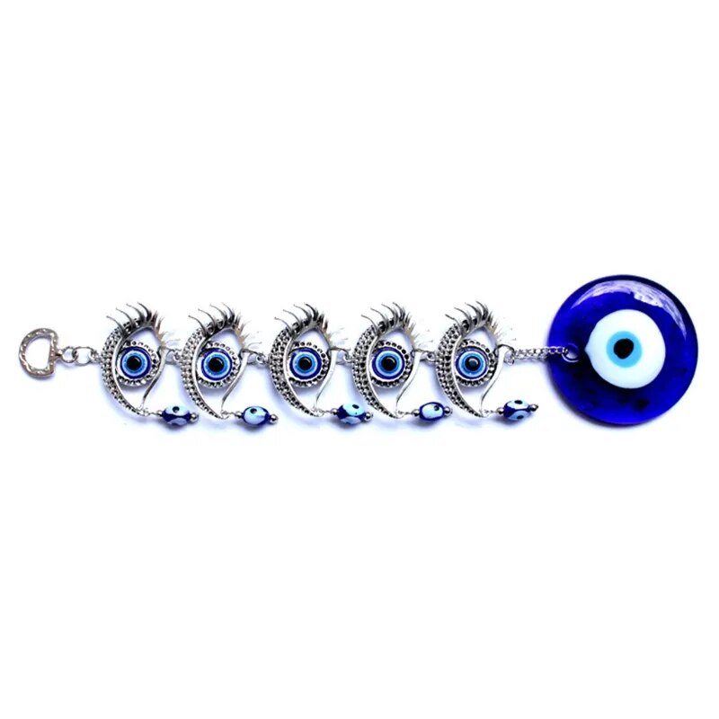 Amuletos de mal de ojo azul turco, colgante de pared, adorno de decoración para el hogar, bendición