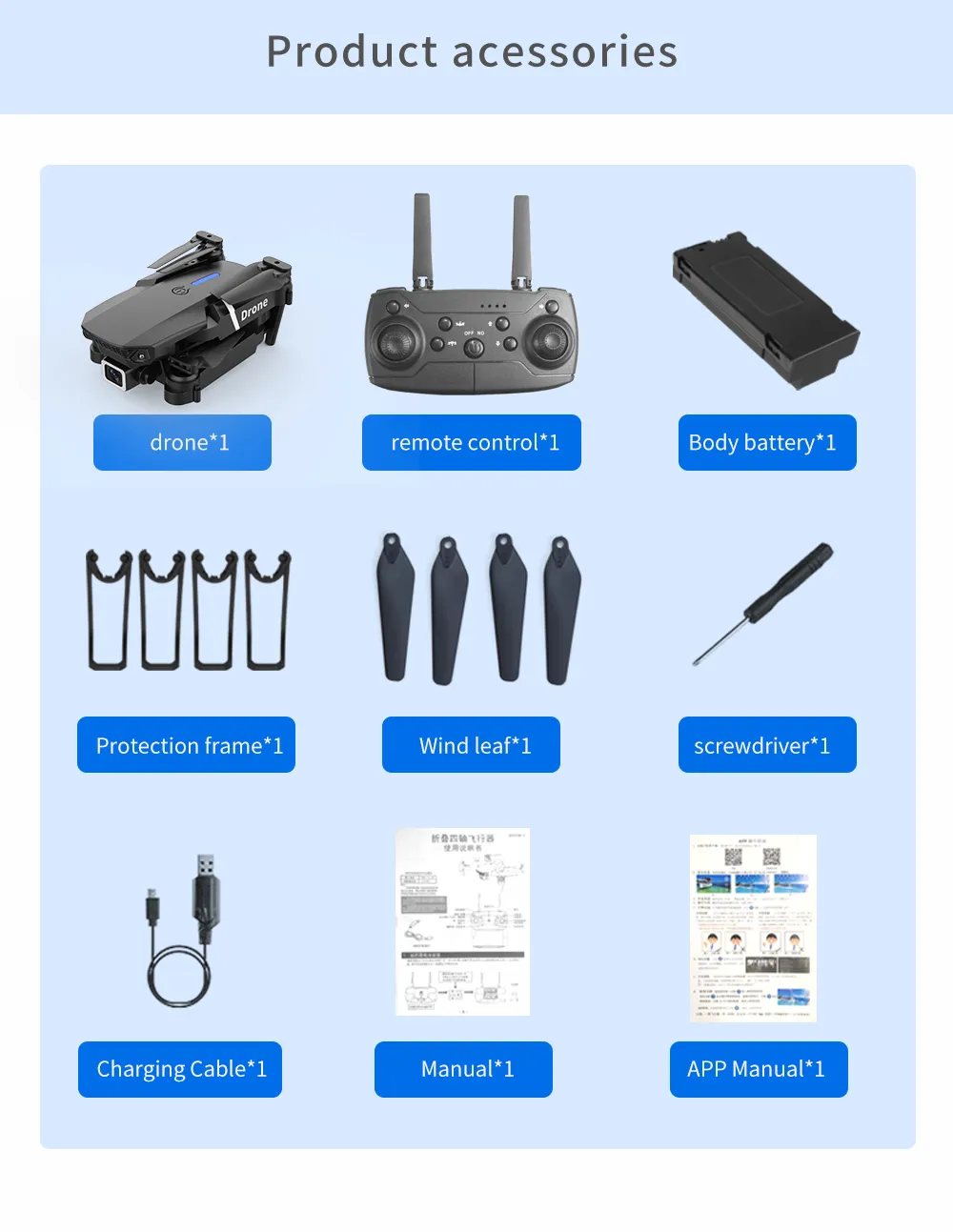 Dron profesional E88 4k gran angular, cámara HD, WiFi, fpv, soporte de altura, cuadricóptero RC plegable, juguetes para niños