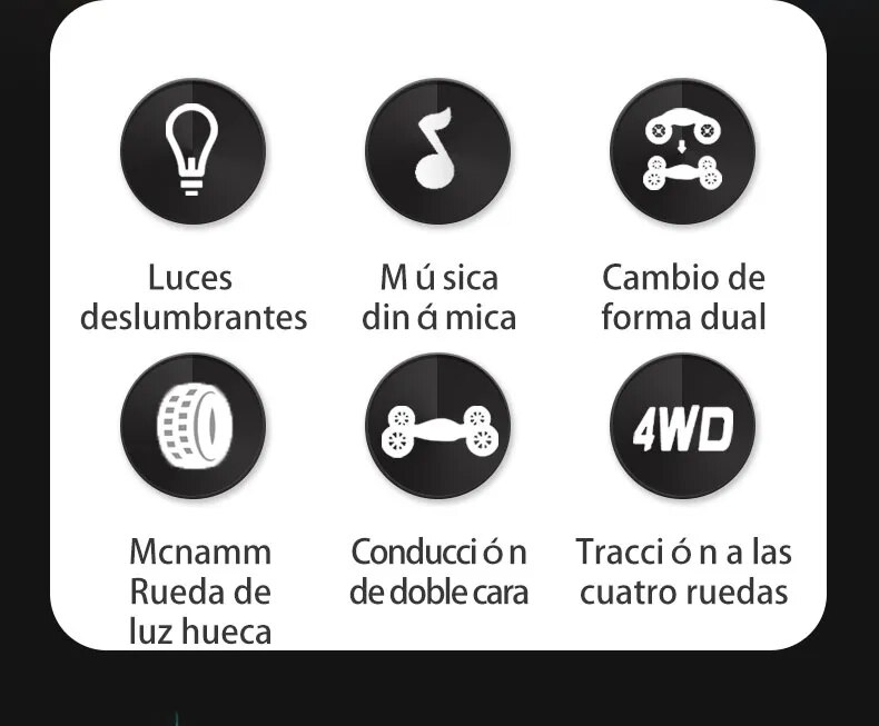 ZWN-coche teledirigido ZWN 1:12 / 1:16 4WD, Radio de inducción de gestos, luz de música, acrobacias, Control remoto, coche todoterreno, juguetes para niños