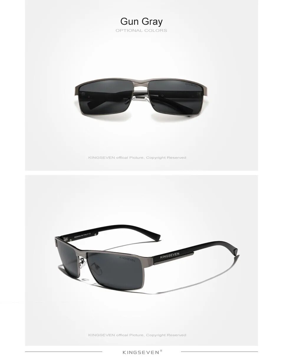 KINGSEVEN-gafas de sol fotocromáticas polarizadas para hombre y mujer, lentes cuadradas de camaleón, antideslumbrantes, UV400