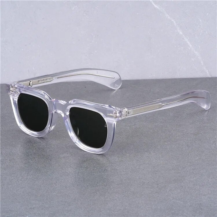 Gafas de sol Vintage con diseño cuadrado Retro Para hombre y mujer, lentes TAC de acetato grueso de 10mm, calidad AAA + Original