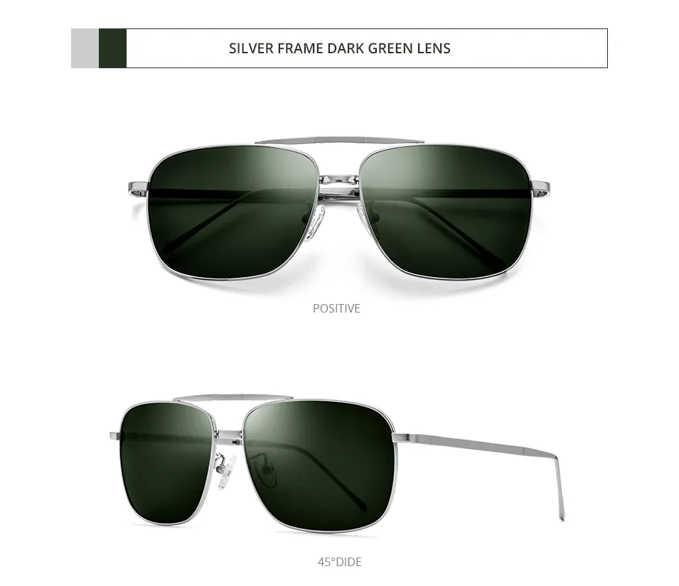 FONEX-gafas de sol polarizadas de titanio puro para hombre, lentes de sol cuadradas clásicas plegables, nuevas de alta calidad, 839