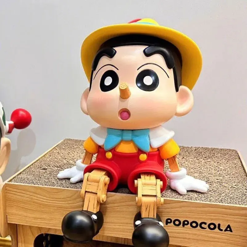 Gk Puppet Crayon Shin-Chan Cosplay serie pinochoo Blockhead Anime figuras de acción lindo regalo modelo de adorno regalos de cumpleaños