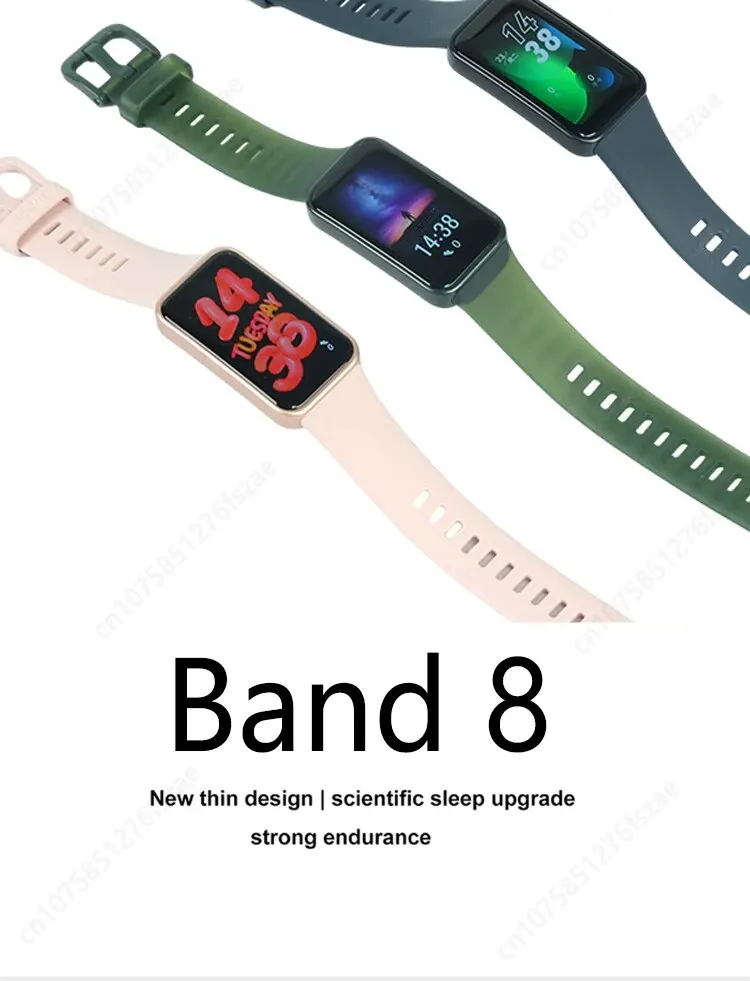 HUAWEI-pulsera inteligente Band 8 Original, reloj con control del ritmo cardíaco, oxígeno en sangre, Pantalla AMOLED de 2023 pulgadas, duración de la batería de 2 semanas, novedad de 1,47