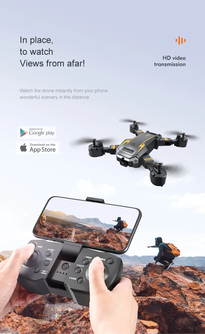 KOHR-Dron G6 profesional, 5G, 8K, cámara HD, fotografía aérea, GPS, RC, avión, cuatro lados, evitación de obstáculos, cuadricóptero plegable
