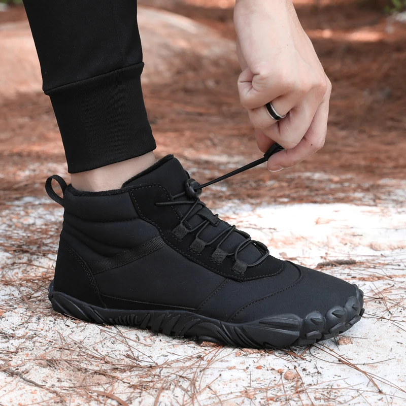 Botas cálidas para hombre, botines impermeables antideslizantes para senderismo, zapatillas deportivas para caminar, moda de invierno, novedad de 2023