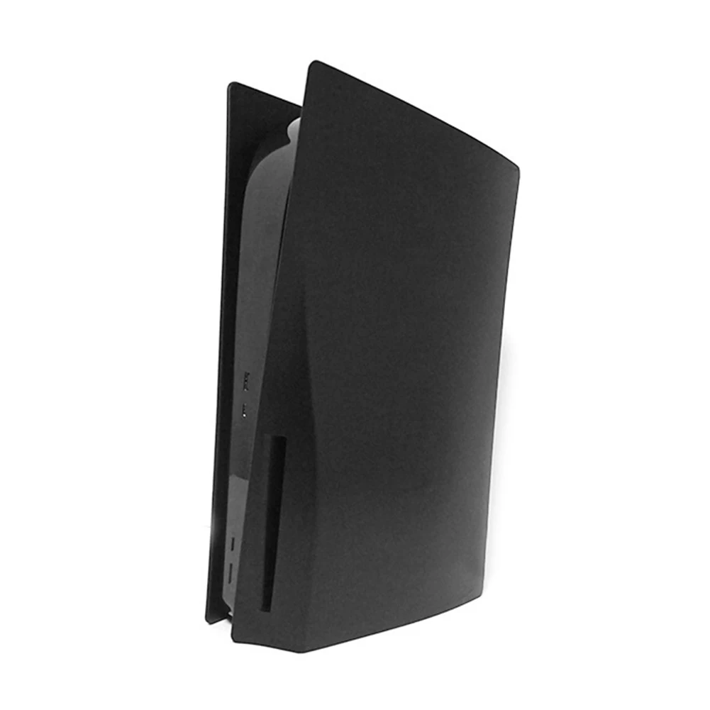 Cubierta de placa frontal negra para Playstation 5, Carcasa protectora para consola de juegos, Panel de carcasa de repuesto antiarañazos para Sony PS5