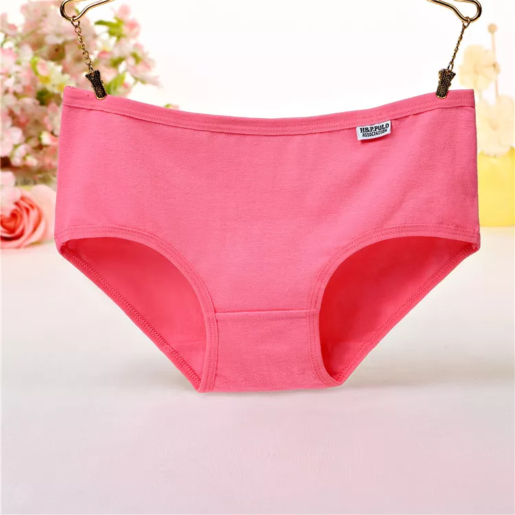 Bragas de 7 piezas para mujer, ropa interior de algodón, Sexy, transpirable, suave, bragas para niña, calzoncillos bonitos de Color sólido, talla grande